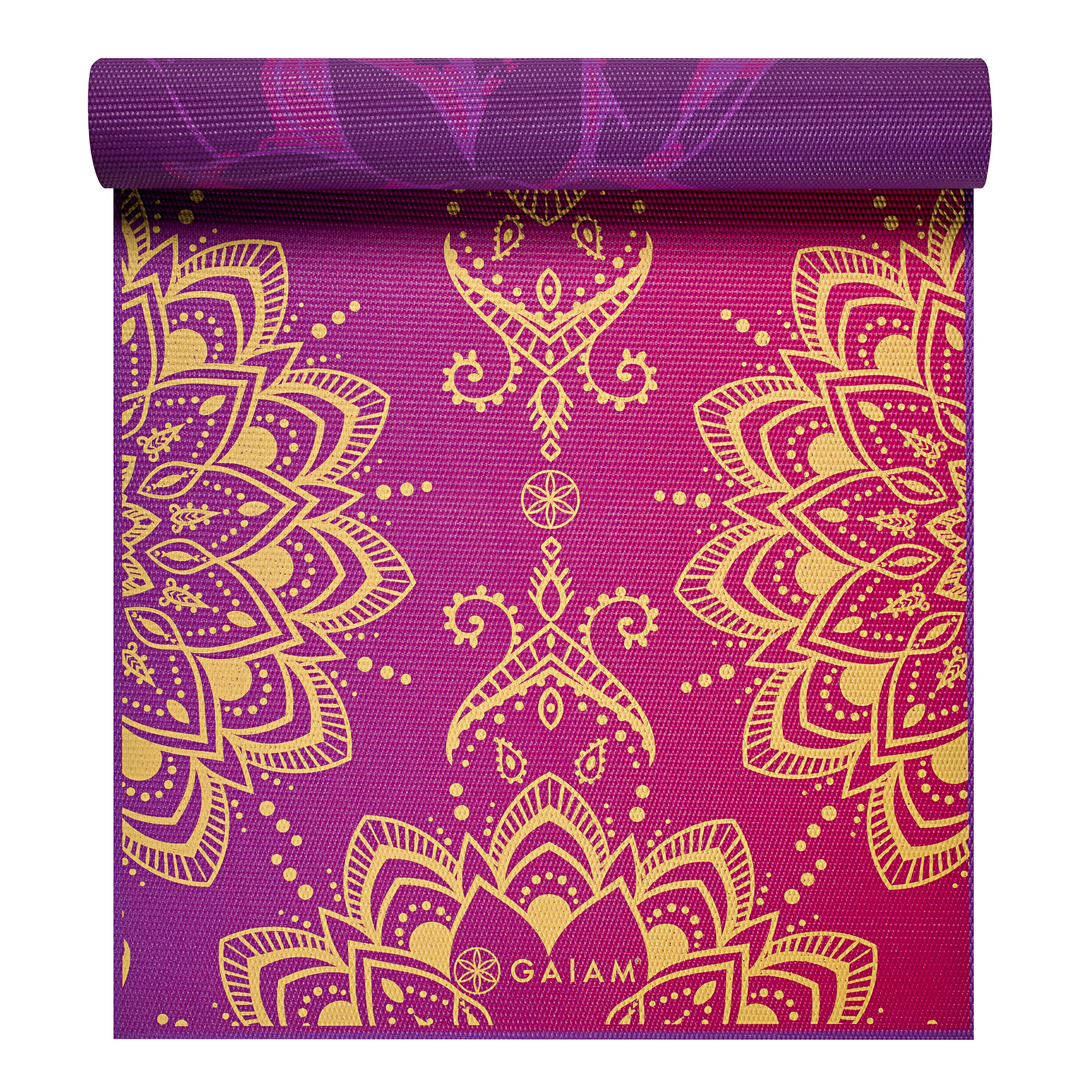 6mm Reversible Royal Bouquet Yoga Mat