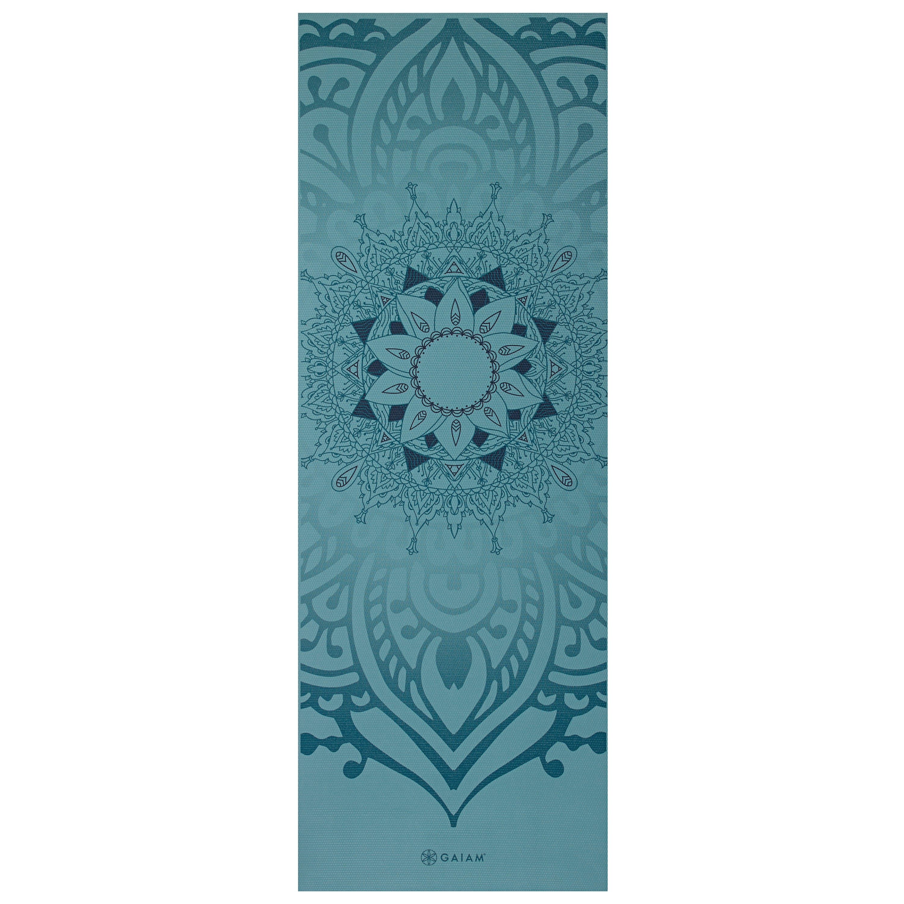 Gaiam Premium Niagara Yoga Mat (6mm) flat